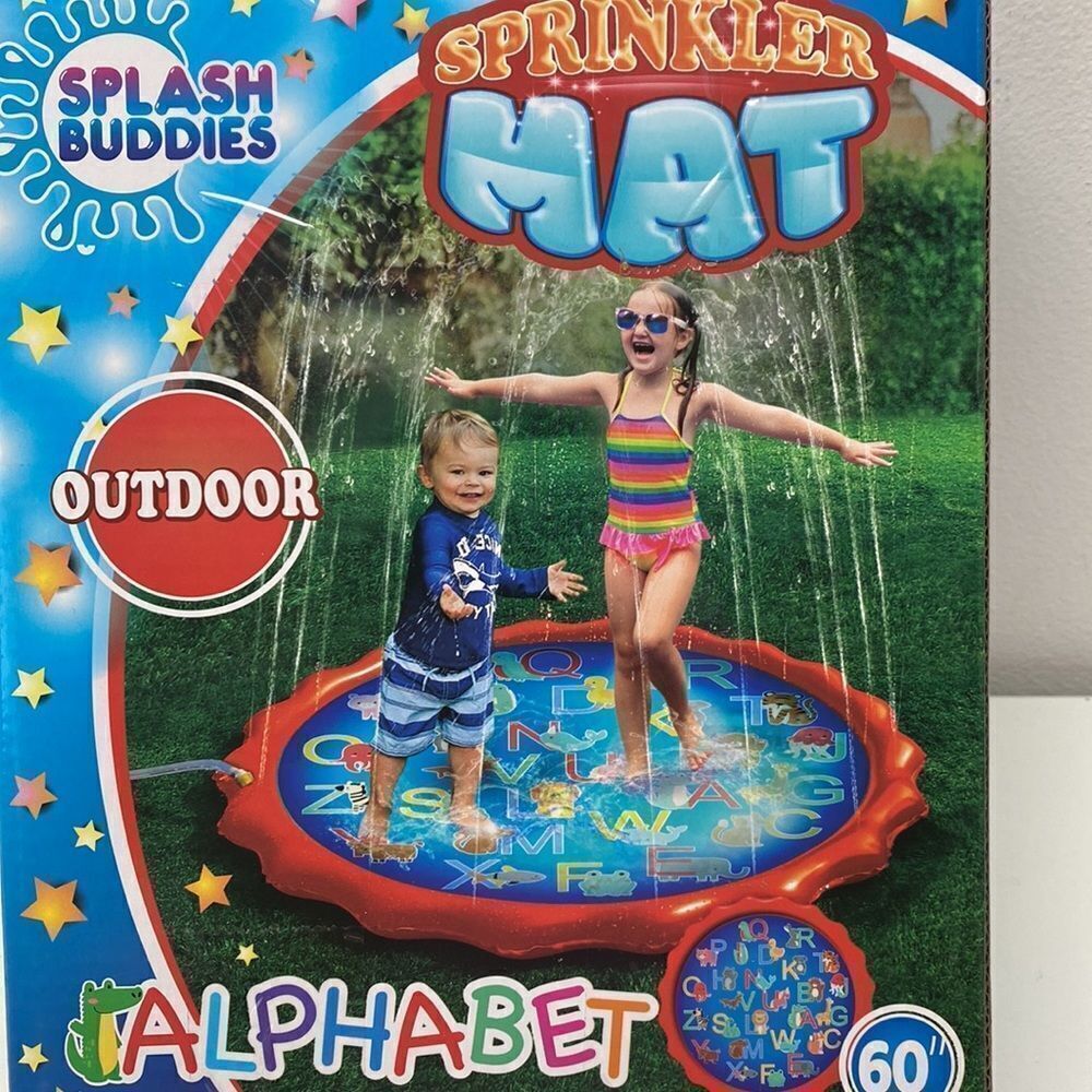 🔥splash buddies sprinkler mat alphabet 60” New